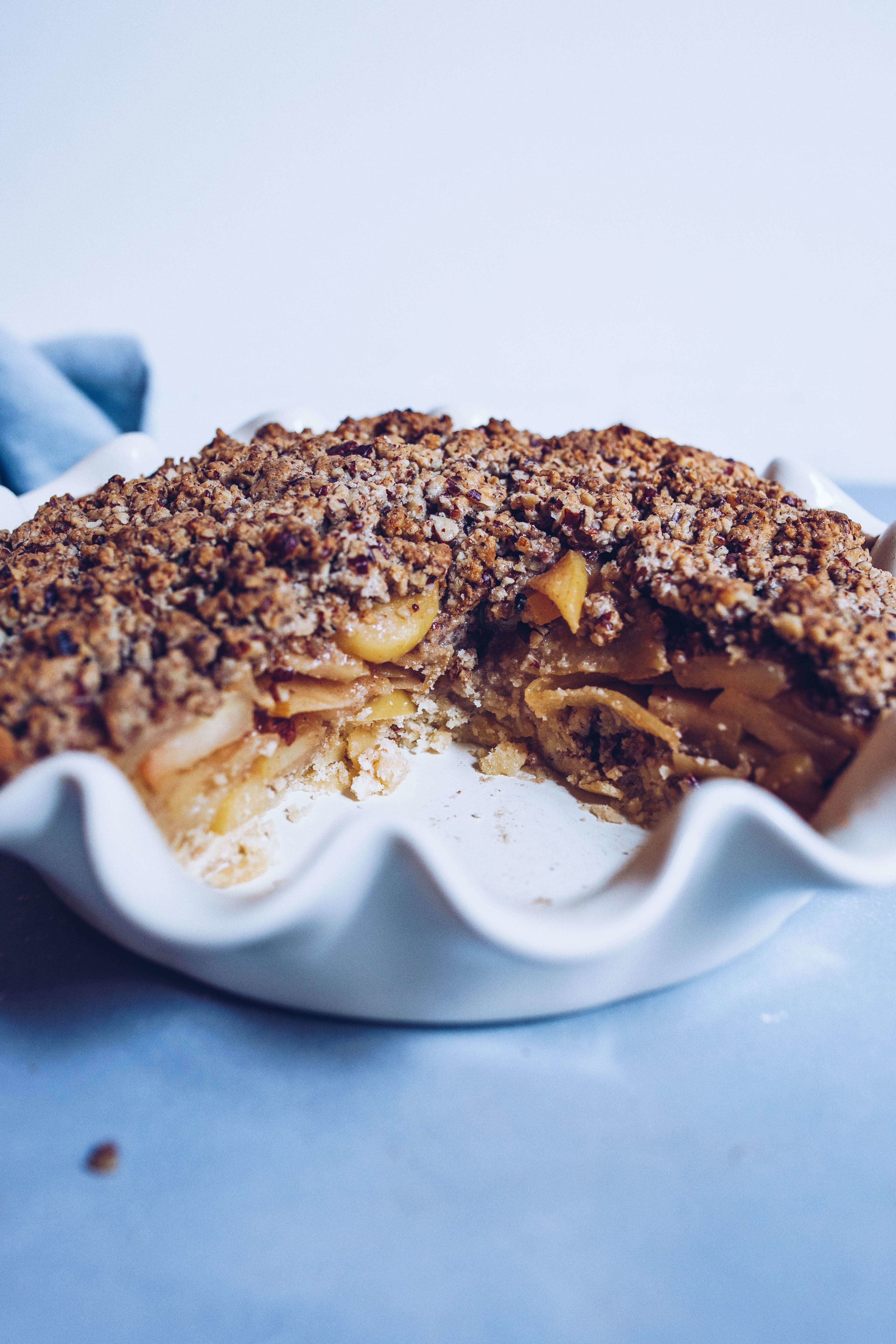 Paleo Maple Pecan Crumb Apple Pie via Food by Mars