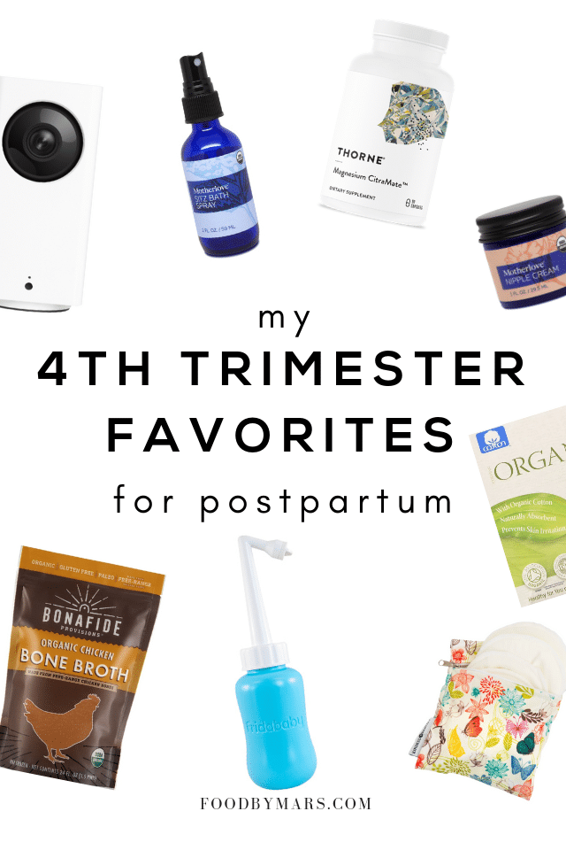 postpartum tips and favorite products via food by mars