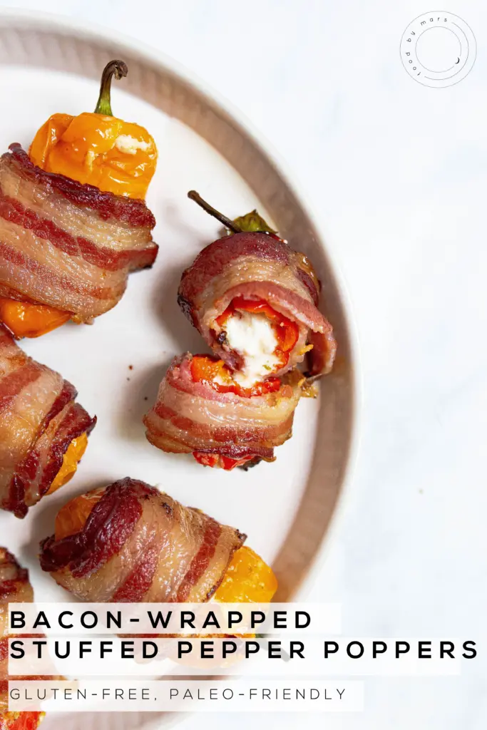 Bacon Wrapped Sweet Pepper Poppers via Food by Mars (paleo-friendly)