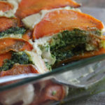 gluten free butternut squash lasagna made with kale pesto and cashew cheese