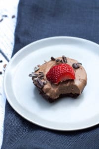 Chocolate Strawberry Tarts (no-bake)