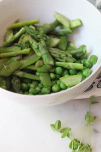 Spring Vegetable Quinoa Bowl w/ Spinach Pesto Sauce