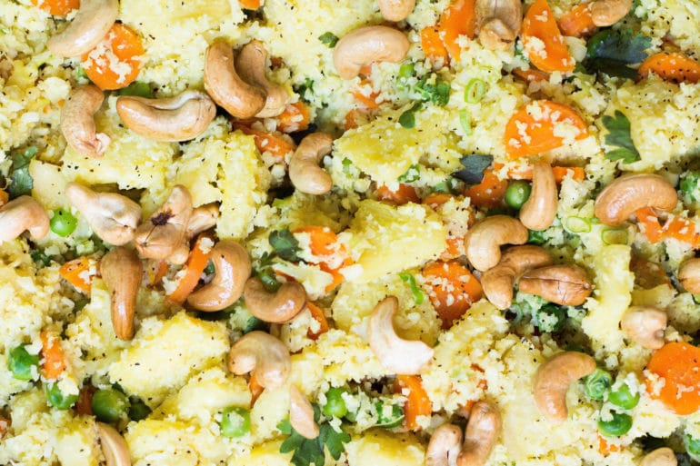 Autumn Veggie Cauliflower ‘Fried Rice’ (V + GF)