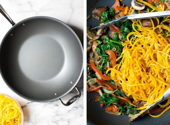 Butternut Squash Lo Mein (Gluten-free, Grain-free, Vegan)