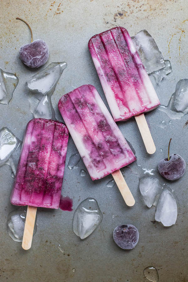 dairy-free cherry vanilla popsicles (paleo, AIP, vegan) via Food by Mars