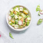 Dairy-free Pesto Potato Salad (gluten-free, mayo-free, vegan) via Food by Mars