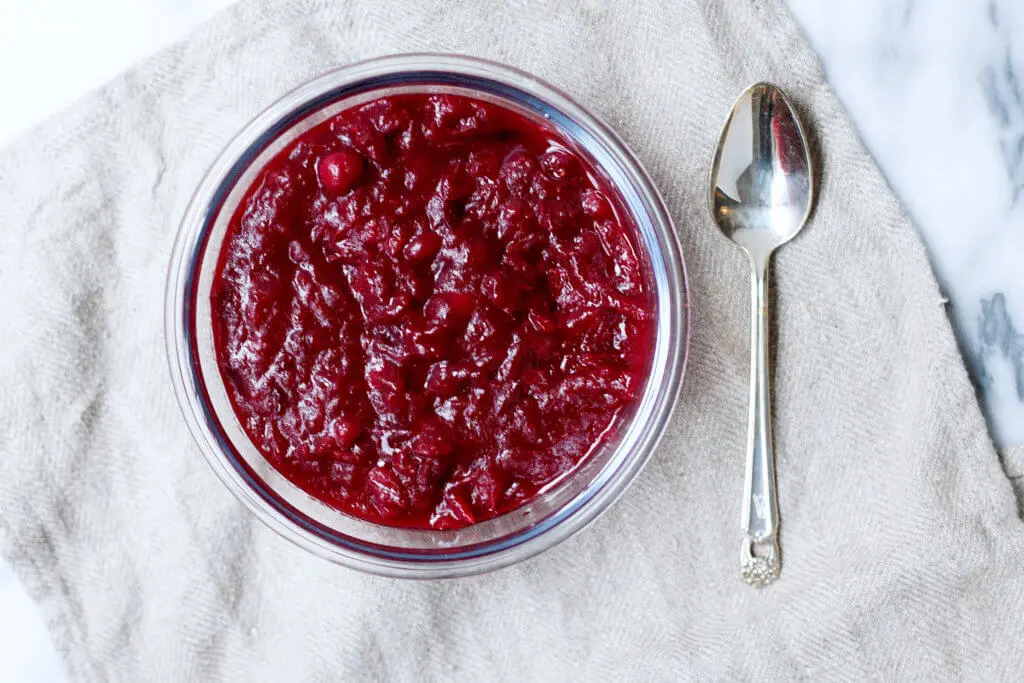 homemade cranberry sauce without refined sugar