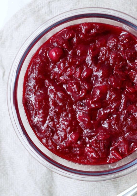 Healthy Homemade Cranberry Sauce via Food by Mars (Refined Sugar-Free)
