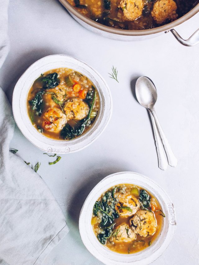 Chicken Florentine Bone Broth Soup (AIP, Paleo) via Food by Mars