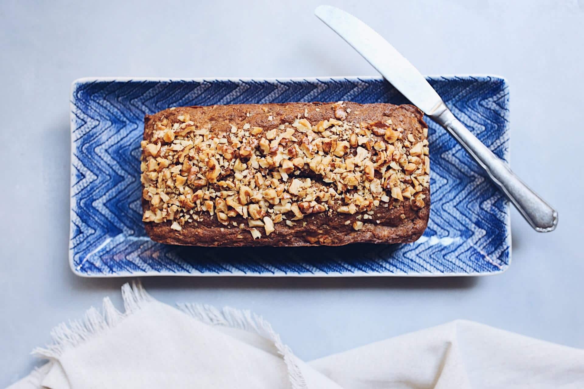 Paleo Carrot Walnut Loaf Cake via Food by Mars