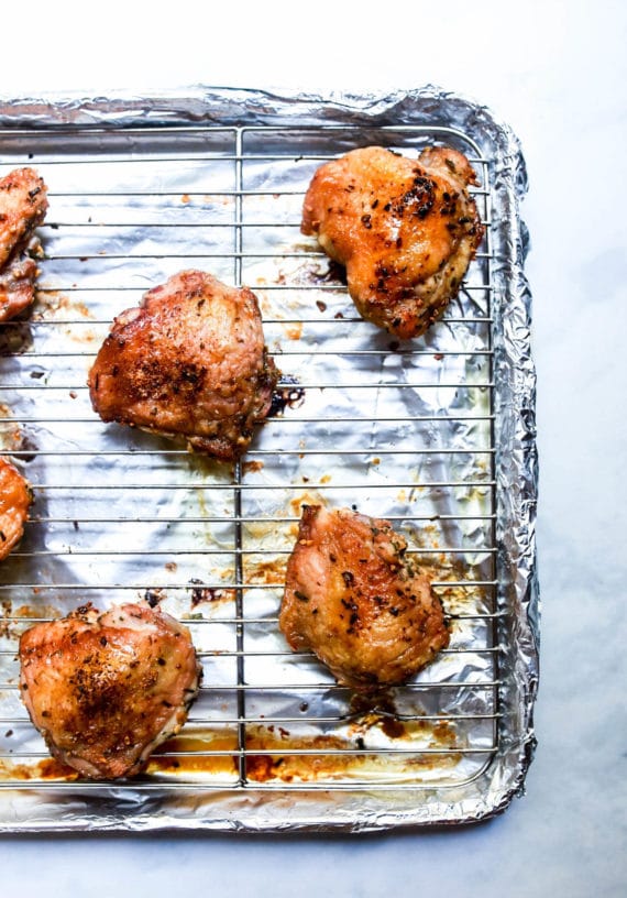 Crispy Chicken Thighs via Food by Mars (paleo, keto, AIP, Whole30)