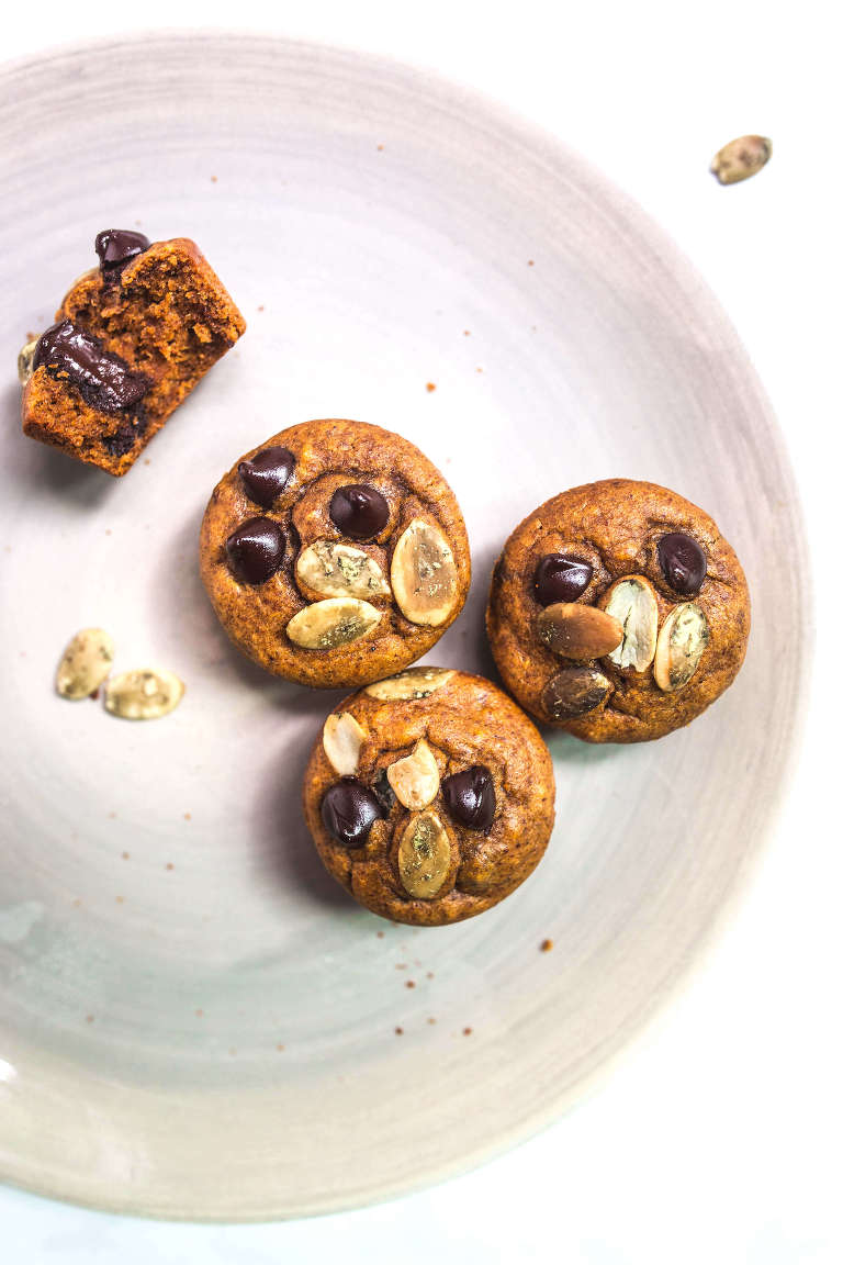 liszt nélküli tök muffin a Food by Mars segítségével (Paleo, finomított cukormentes, gluténmentes, gabonamentes)