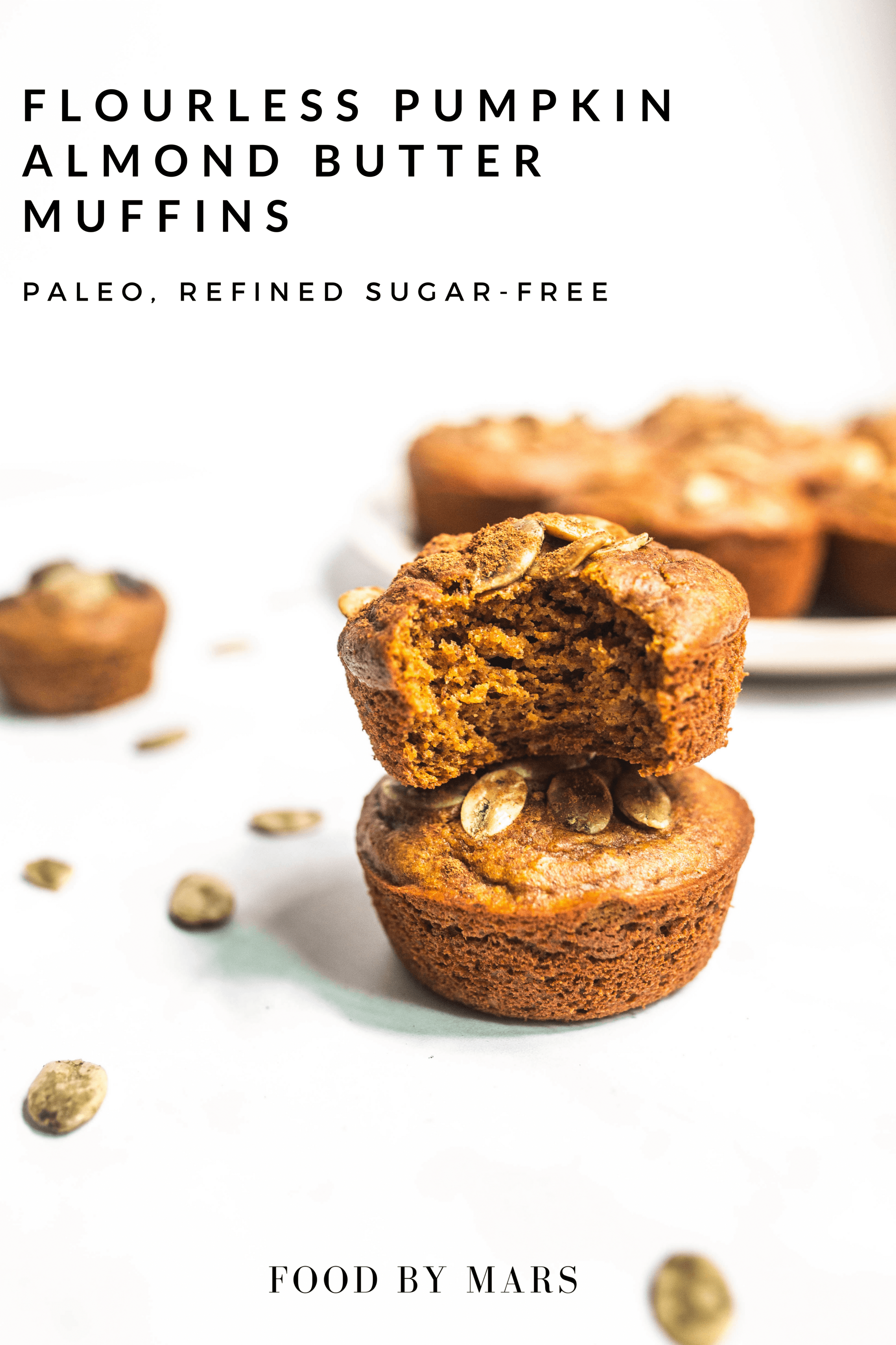 Flourless Muffin alla Zucca per via Alimentare da Marte (Paleo, Raffinato, senza zucchero, senza glutine, privo di cereali)