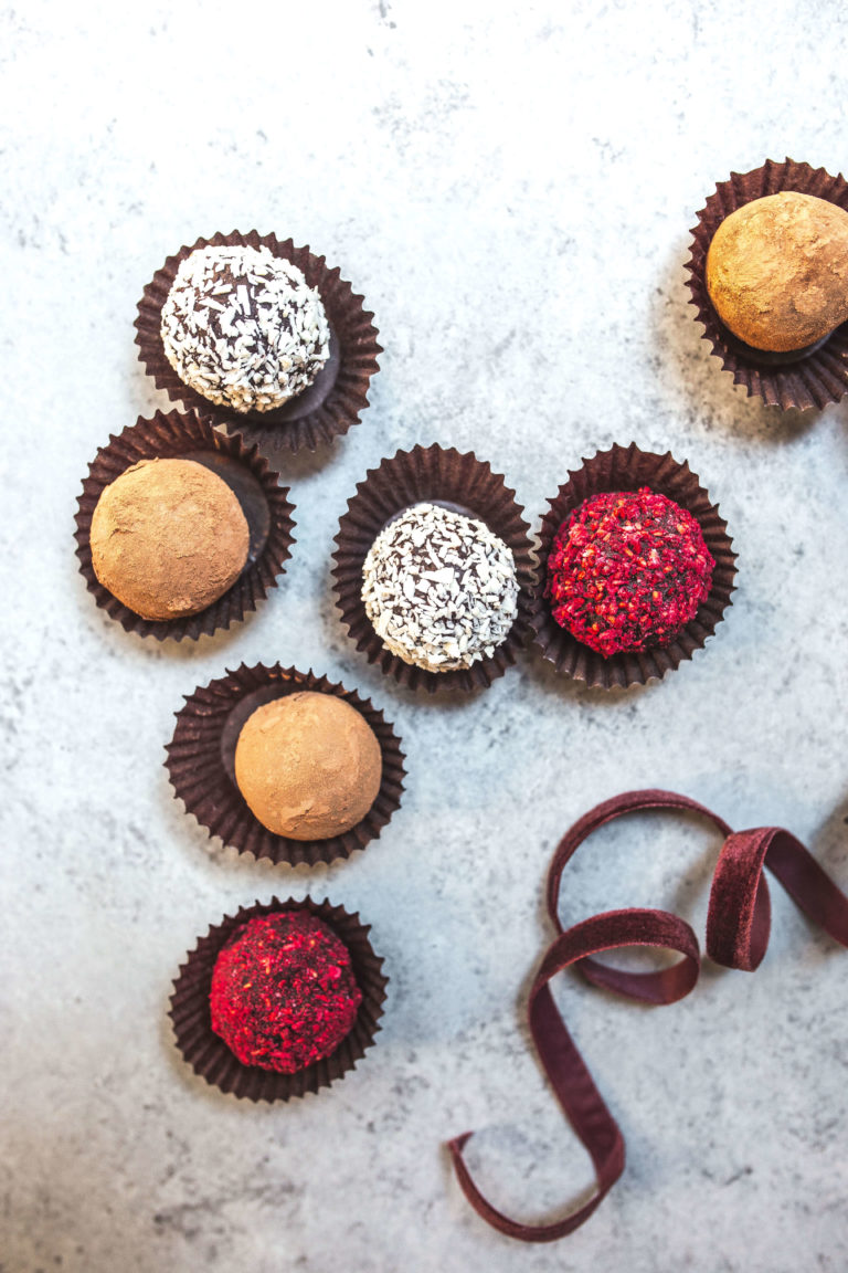 dairy-free chocolate truffles via Food by Mars