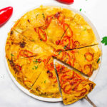 Tortilla Española with Sweet Red Peppers