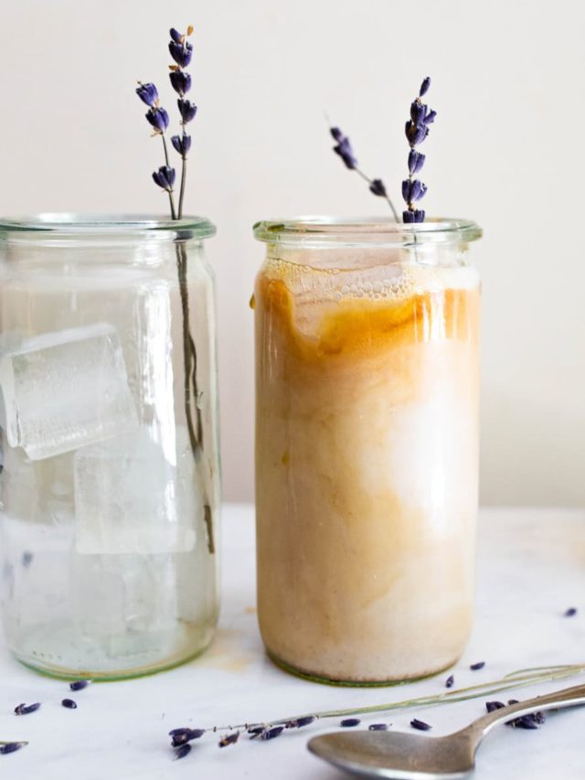 Iced Lavender London Fog Latte (Dairy-free, Paleo, Vegan) via Food by Mars