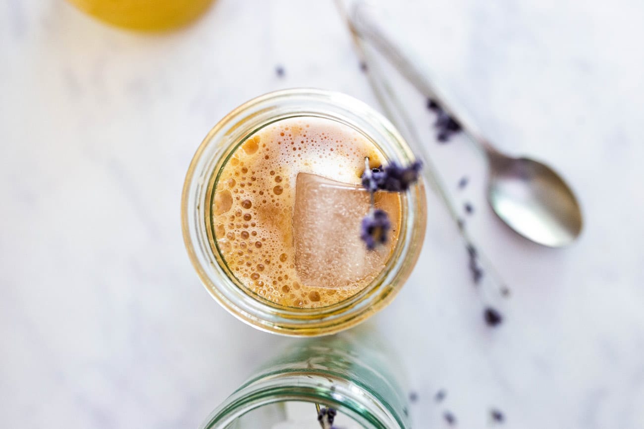 Iced Lavender London Fog Latte (Dairy-free, Paleo, Vegan) via Food by Mars