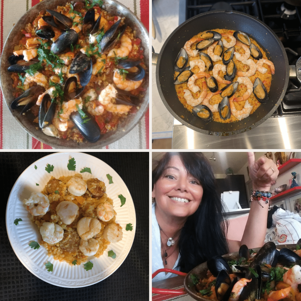paella cooking class photos