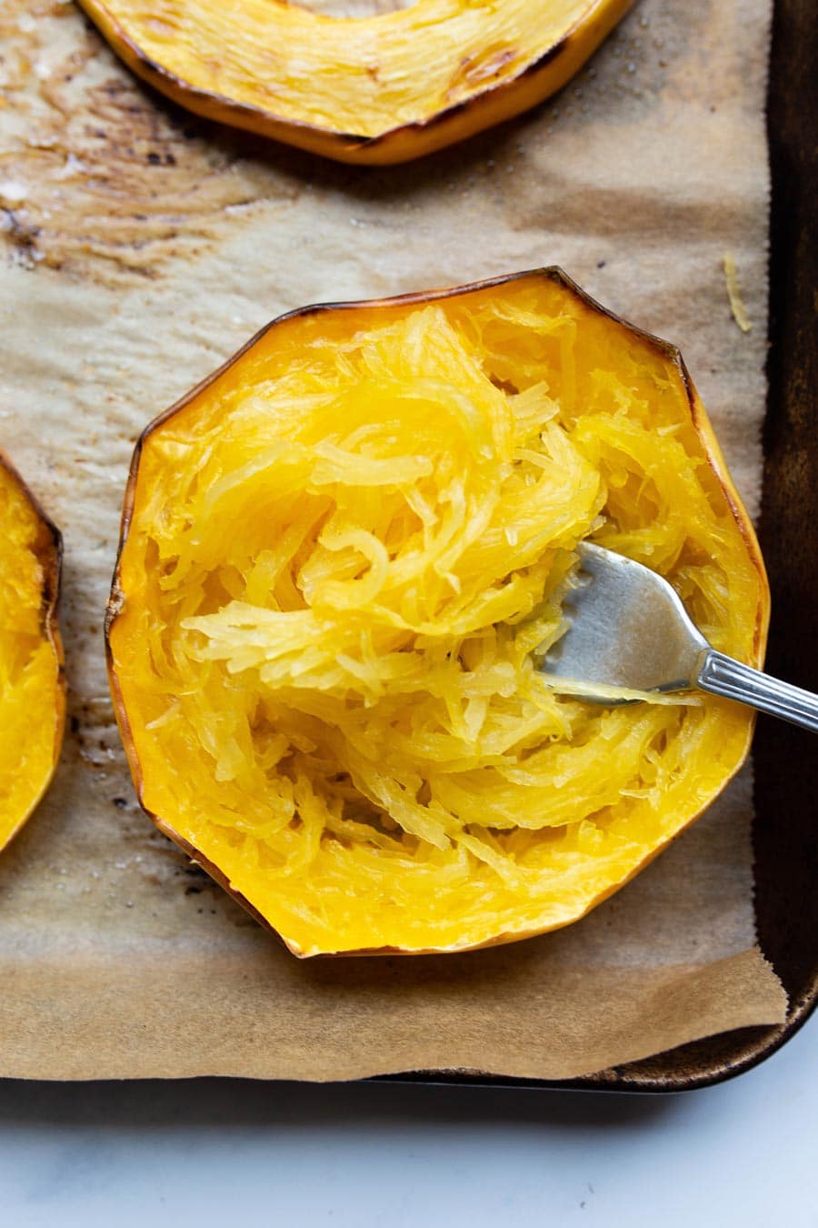 Quick Roasted Spaghetti Squash (my favorite way to do it!) - Food By Mars