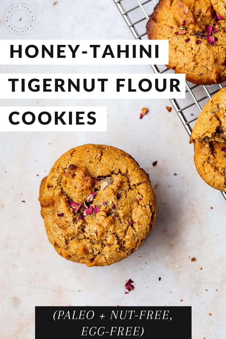 Honey Tahini Tigernut Flour Cookies (Paleo, Nut-free, Egg-free)