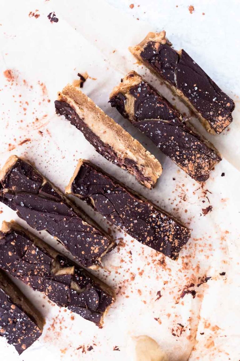 Easy Homemade Twix Bars with Tahini (Paleo, Nut-free) via Food by Mars