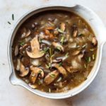 homemade herbed mushroom gravy