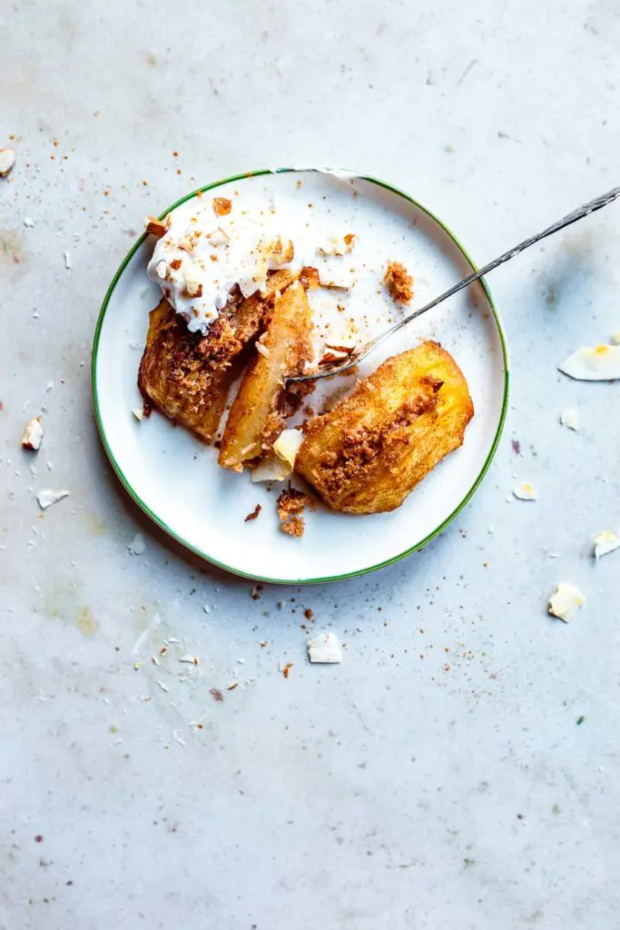 hasselback apples with ice cream via food by mars