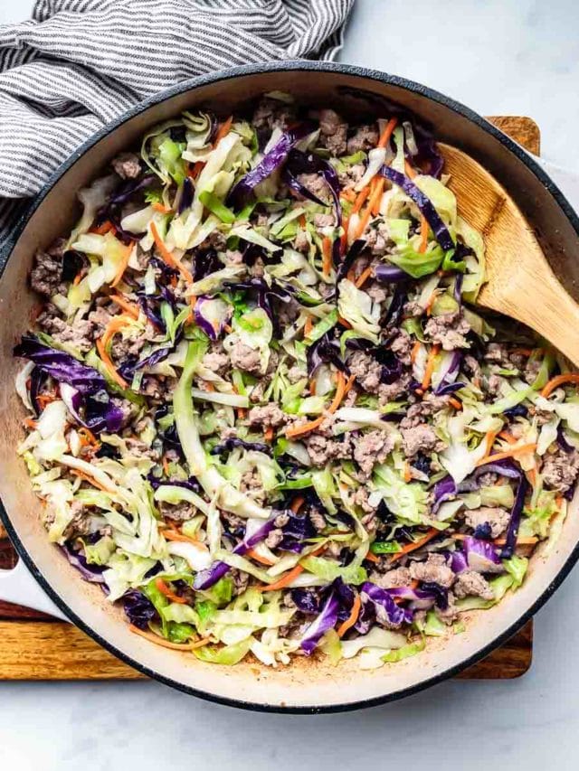 homemade egg roll skillet recipe