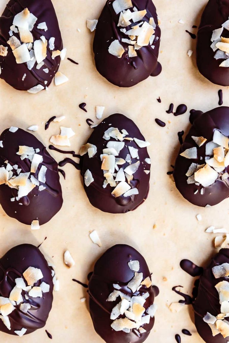 how to make chocolate easter eggs with toasted coconut butter