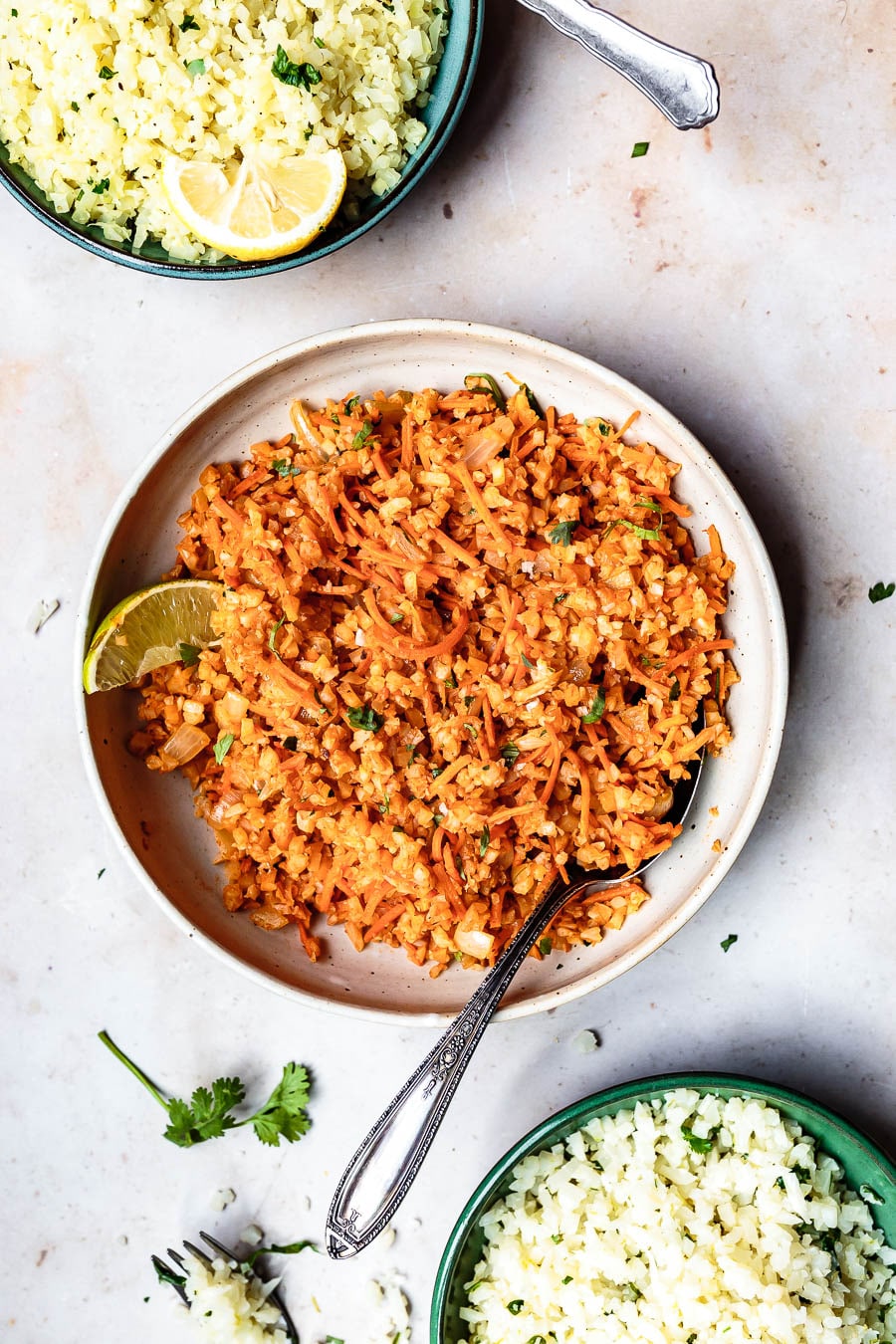 how to make Spanish cauliflower rice recipe