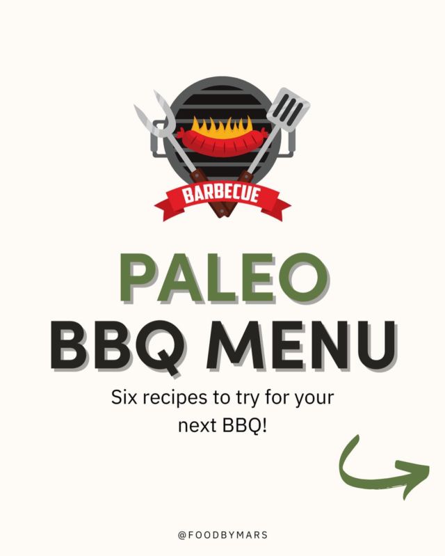 SAVE this post for a Paleo 4th of July! 
⠀⠀⠀⠀⠀⠀⠀⠀⠀
When you have food intolerances and chronic illness navigating holidays can be stressful. Trust me, I've been there. 
⠀⠀⠀⠀⠀⠀⠀⠀⠀
BUT that doesn't mean you can't enjoy the BBQ as much as the next person! I've got you covered with a complete summer BBQ menu. Mix and match your favorite options. Or, make them all for a meal everyone will love! Find the full recipes 👉 https://foodbymars.com/paleo-bbq-menu-whole30-friendly-aip-friendly/
⠀⠀⠀⠀⠀⠀⠀⠀⠀
What are your go-to BBQ foods? Let me know in the comments below! 
⠀⠀⠀⠀⠀⠀⠀⠀⠀
#mealprep #easymealprep #easymealprepideas #mindfuleating #aipmealplans #paleomealplan #paleomealprep #mealplan #healthyfood #cleaneating #healthylifestyle #mealpreptips #4thofjuly #bbq