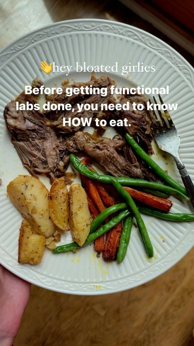 Love a good 💩or 🩸test, am I right?!😂

But without knowing how digestion actually works and how to eat optimally for digestion… you’re missing the long game and any infections or parasites you find in a functional lab… will come right back when your gut terrain goes right back to the way it was after treatment.

(Believe me, I had SIBO 3x in 1 year before… let’s not play that game)

I’m not talking about removing more and more foods in X elimination diets, by the way.

I’m talking:
✅chewing the actual HECK out of your food (applesauce consistency)
✅eating in a parasympathetic state (stop multitasking at work while swallowing your lunch whole!)
✅preparing nourishing foods in easy to digest ways (think cooked, soft, etc.)
✅balanced plates spaced out using time restricted feeding or whatever works for you so the very long process of digestion isn’t interrupted constantly with snacks bc you’re never satiated

I share more tips here, so follow @foodbymars for more 💪

#bloatedbelly #autoimmunedisease #guthealthforwomen #ibs #sibo #candida #nutritionistforwomen #hashimotos #psoriasis #crohnsdisease #ulcerativecolitis #celiacdisease