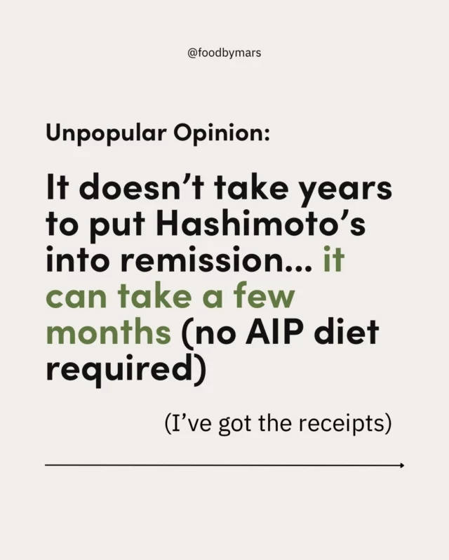 👉Comment “APPLY” and I’ll send you a link to book my calendar so we can get your 2026 healing plan underway 💖

Annie was shocked at how quickly remission from Hashimoto’s happened… given how many years she spent struggling, but we see this a lot. 

💖And even better… it’s without rigid diets or stressful plans. Instead we build your roadmap off your data and make it STICK so that…
👉daily, sustainable energy happens
👉sleep improves
👉digestion heals (bye food sensitivities, bloat and constipation)
👉mood balances out and brain fog disappears
👉weight isn’t a stress anymore, you fit into your clothes with ease and face puffiness is gone
👉joint pain and inflammation reduces 

…all while your thyroid antibodies plummet and doctors heads’ are spinning. 

If any of that is on your new year vision board, get on my calendar ASAP.

👉Comment APPLY to chat and see if it’s a fit.💖