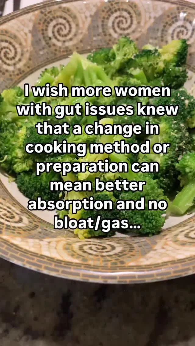 Try this on for size and eat broccoli again, babe🥦👇

🚫NOT RAW
✨Steam until bright green and fork tender (not gross and mushy) and dress with EVOO, lemon juice and sea salt 🤤

P.S. 😩I know roasted tastes good but it still may cause you gas… try steaming AND then roasting if you must

🥳Thank me later!

#ibs #hashimotos #autoimmunedisease #sibo #aipdiet guthealth foodsensitivities lowfodmap