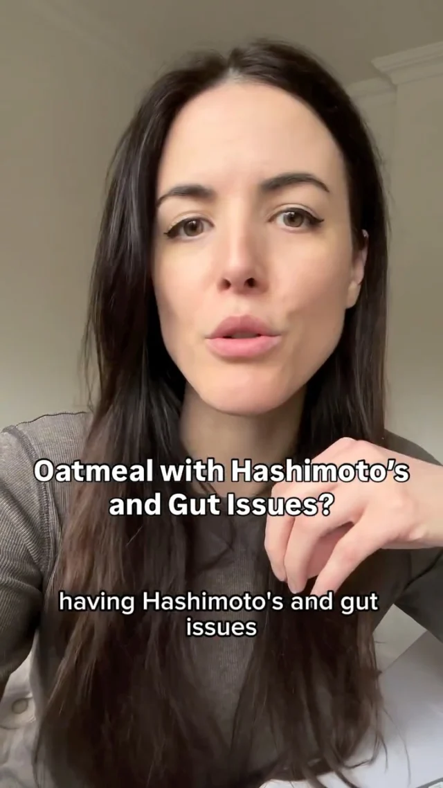 Comment “CHEAT SHEET” for my Hashimoto’s cheat sheet we use to help clients overcome symptoms at the root and drop antibodies. 💜💖

And for reals… if you wanna eat those #glutenfree oats, try it as a snack/dessert so maybe you can have your “cake” and eat it too.

You’ll see inside the cheat sheet that balancing blood sugar is one of the key pillars you need to heal hormones and support your thyroid + adrenals. And switching to a savory protein breakfast is an impactful swap to get it done! Lmk how it goes 💖

#hashimotos #ibs #guthealth #foodsensitivities
