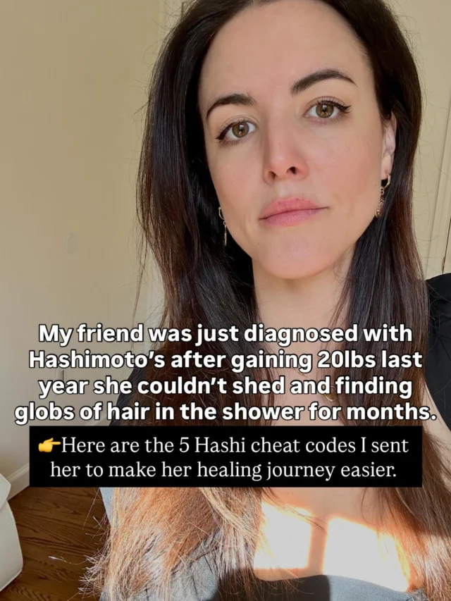 🦋Want the full 4 pillar framework we use to help our Hashimoto’s clients overcome symptoms and get to remission? 

Comment “CHEATSHEET” and I’ll send it over!

#hashimotosdisease #hypothyroid #autoimmunedisease