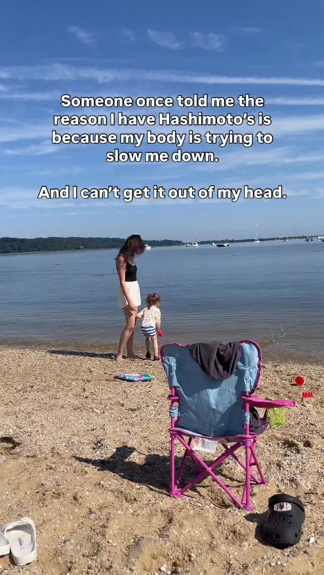 Books like “You can heal your life” by Louise Hay and “Anatomy of the Spirit” by Carolyn Myss really helped me think about the more emotional ties to illness. So I thought I’d heard stuff like this before…

But in a convo with an amazing woman who beat breast cancer, she very quickly told me since thyroid is often referred to as the body clock or thermostat of the body… the body tried slowing it down for me to stop rushing. And that hit.

Slowing down is exactly what always helps me heal💖🙏

Happy weekend ☀️

#hashimotos #autoimmunedisease #aipdiet #guthealth #hashimotosdisease