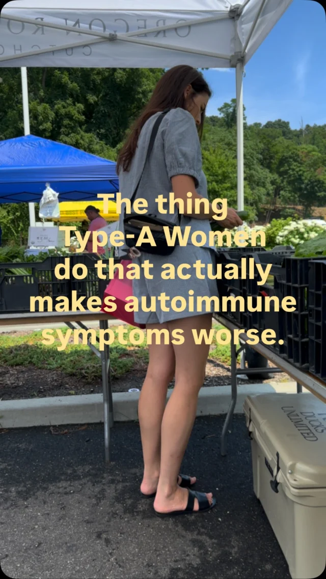 The thing us type-A women with autoimmune disease do that actually makes it WORSE?

We don’t ask for help. We just add “manage my health” to the pile we are already carrying alone… and when we can’t keep up, we don’t rest, we just beat ourselves up for not doing it PERFECTLY.

Your body might not be asking you to optimize harder.
It needs you to put something down.

If this is you, I see you 💖

#hashimotos #autoimmunedisease #guthealth #foodsensitivities #typeapersonality