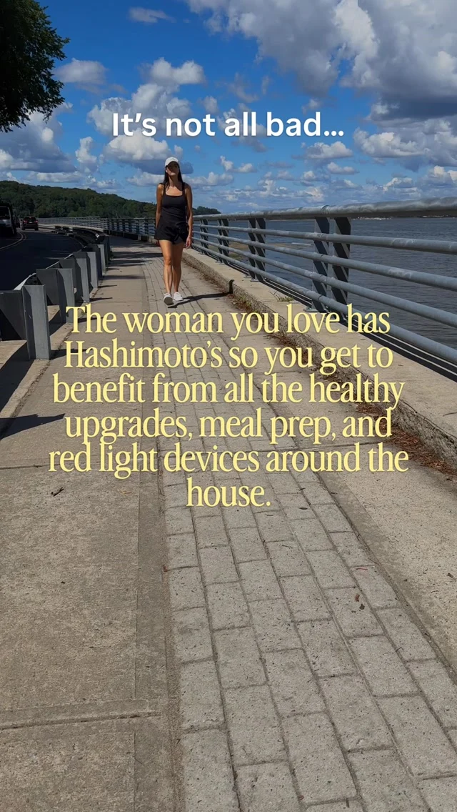 Seriously while you’re learning how to prioritize your health and well-being, everyone around you benefits.

Over and over we see…

…Spouses thankful their wives are smiling again, having more energy and their spark back… “in the mood” again…

…Spouses getting their own labs done after eating with their Hashi partner only to find they’re getting healthier too. (2-for-1 special) 😂

Our partners are in this with us, with you at the low times and rising up with you during the better times. 

Knowing your root causes, healing the thyroid-gut connection and confidently navigating nutrition and lifestyle is what allows us to overcome the flare ups and moments of feeling totally stuck no matter what we’ve tried.

Here for you when you want this support 💕 

Comment THRIVE to chat about it.

#hashimotos #autoimmunedisease #aipdiet #guthealth #hypothyroid