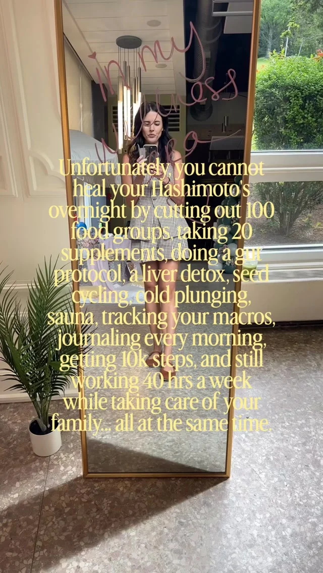 If your healing plan feels like a second full-time job, it’s not healing you.

The women I work with who get results aren’t doing more, all at once. 

They’re doing the right thing first. One pillar. Three moves. Then the next. And it builds so it becomes second nature.

My free Hashimoto’s Pillar Finder quiz shows you which pillar your body is asking for right now, plus your 3 moves for this week. It takes 2 minutes and if you stick to it… things will shift.

👉Comment PILLAR and I’ll send it to you.

#hashimotos #autoimmunedisease #aipdiet #PMOS #hypothyroid