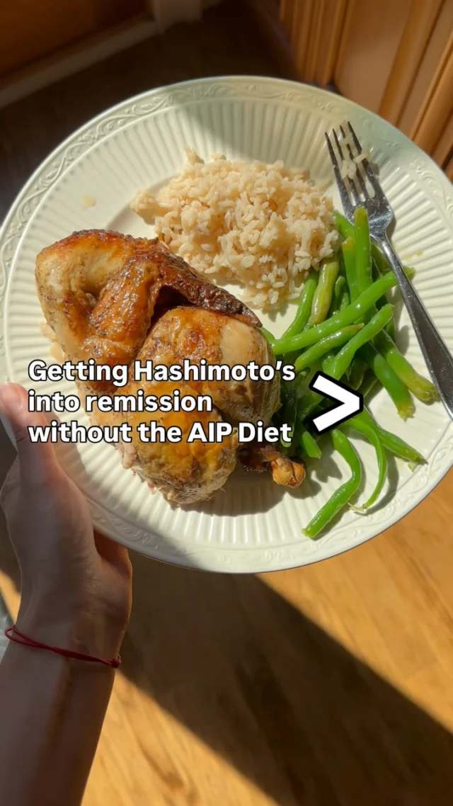Unpopular opinion: AIP isn’t healing your Hashimoto’s. It’s just shrinking your plate.

And this is coming from someone who took AIP VERY seriously back in the day, and I’ve even got some tasty AIP recipes out there on the interwebs.

Cutting out rice, eggs, nightshades, and half your social life might calm symptoms for a while. But if the root issue is still sitting in your gut, you’ll be right back where you started the second you reintroduce anything.

What actually moves the needle:
→ Finding out why your gut is inflamed (not guessing)
→ Fixing digestion so you can absorb what you eat
→ Rebuilding food tolerance instead of shrinking it

My clients eat chicken, rice, and green beans, like this plate, while their thyroid labs improve. No 6-month elimination spiral required.

This Tuesday I’m going live for a Thyroid Gut Audit. I’ll walk through the exact gut red flags I look for in every Hashimoto’s client and what to do about them.

Comment AUDIT and I’ll send you the link 👇

#hashimotos #autoimmunedisease #aipdiet #foodsensitivities #hypothyroid